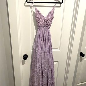Purple maxi dress
